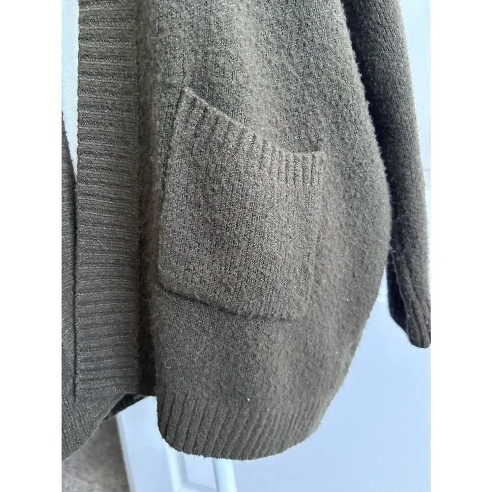 debut by Anthropologie Earth tone Open-Front Cardigan Sweater